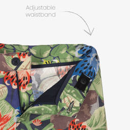 KENZO KIDS-Зеленые хлопковые шорты-бермуды | Childrensalon Outlet