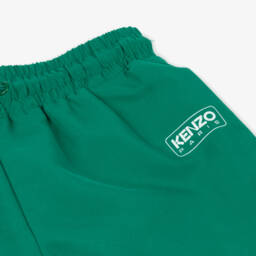 KENZO KIDS-Boys Green Kenzo Paris Swim Shorts | Childrensalon Outlet