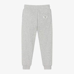 KENZO KIDS-Boys Grey Cotton Embroidered Joggers | Childrensalon Outlet