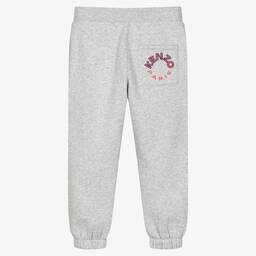 KENZO KIDS-Серые хлопковые джоггеры для мальчиков | Childrensalon Outlet