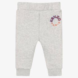 KENZO KIDS-Boys Grey Cotton Joggers | Childrensalon Outlet