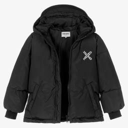 KENZO KIDS-Синий пуховик для мальчиков | Childrensalon Outlet