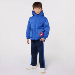KENZO KIDS-جاكيت هودي لون أزرق للأولاد | Childrensalon Outlet