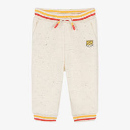KENZO KIDS-Boys Ivory Cotton Jersey Joggers | Childrensalon Outlet