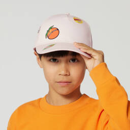 KENZO KIDS-Boys Ivory Fruit Emblem Cap | Childrensalon Outlet