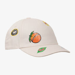 KENZO KIDS-Boys Ivory Fruit Emblem Cap | Childrensalon Outlet