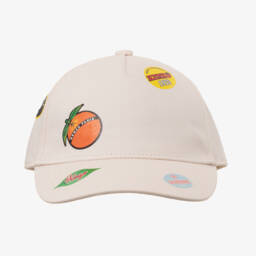 KENZO KIDS-Boys Ivory Fruit Emblem Cap | Childrensalon Outlet