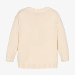 KENZO KIDS-Boys Ivory Tiger Knit Jumper | Childrensalon Outlet