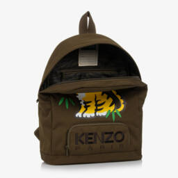 KENZO KIDS-Boys Khaki Tiger Adventure Backpack | Childrensalon Outlet