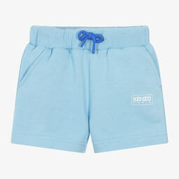 KENZO KIDS-Boys Light Blue Cotton Shorts | Childrensalon Outlet