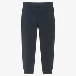 KENZO KIDS-Boys Navy Blue Cotton Logo Joggers | Childrensalon Outlet