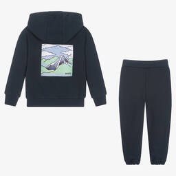 KENZO KIDS-Boys Navy Blue Cotton Tracksuit | Childrensalon Outlet