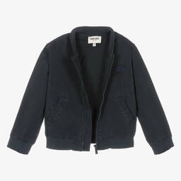 KENZO KIDS-Синяя куртка-бомбер со слоном | Childrensalon Outlet