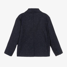 KENZO KIDS-Boys Navy Blue Speckled Blazer | Childrensalon Outlet