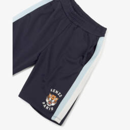 KENZO KIDS-Синие вязаные бермуды для мальчиков | Childrensalon Outlet