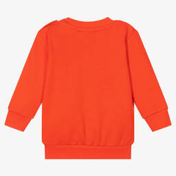كينزو كيدز-سويتشيرت قطن لون برتقالي للأولاد | Childrensalon Outlet