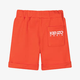 KENZO KIDS-Оранжевые шорты из саржевого джерси | Childrensalon Outlet