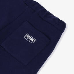 KENZO KIDS-Boys Organic Navy Jersey Bermudas | Childrensalon Outlet