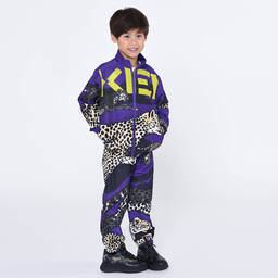 KENZO KIDS-توب بسحَّاب لون بنفسجي للأولاد | Childrensalon Outlet