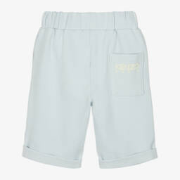 KENZO KIDS-Boys Sky Twill Logo Shorts | Childrensalon Outlet