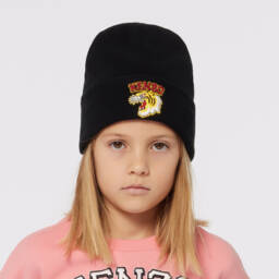 KENZO KIDS-Boys Slate Grey Beanie and Snood | Childrensalon Outlet