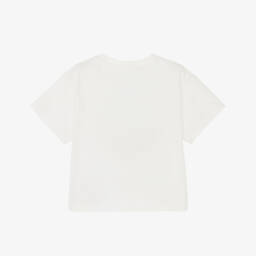 KENZO KIDS-Boys Soft White Logo Tee | Childrensalon Outlet