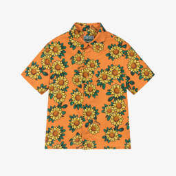 KENZO KIDS-Boys Vibrant Floral Print Shirt | Childrensalon Outlet