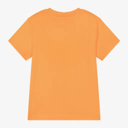 KENZO KIDS-تي شيرت قطن برتقالي زاهي للأولاد | Childrensalon Outlet