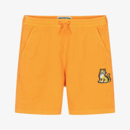 KENZO KIDS-Boys Vibrant Tiger Emblem Shorts | Childrensalon Outlet