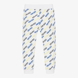 KENZO KIDS-Белые хлопковые джоггеры | Childrensalon Outlet