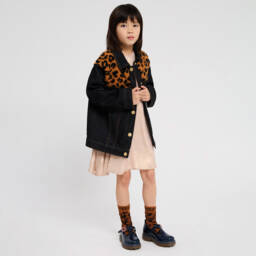 كينزو كيدز-جوارب بنقشة الفهد لون برتقالي | Childrensalon Outlet