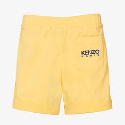 KENZO KIDS-Синие шорты-бермуды из хлопкового твила | Childrensalon Outlet