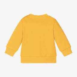 KENZO KIDS-Boys Yellow Tiger Logo Jumper | Childrensalon Outlet