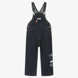 KENZO KIDS-Dark Blue Denim KOTORA Dungarees | Childrensalon Outlet