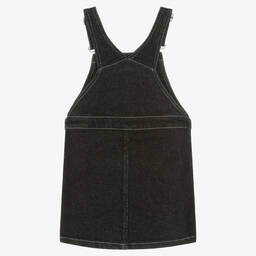 KENZO KIDS-Girls Black Denim KOTORA Dungaree Dress | Childrensalon Outlet