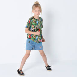 KENZO KIDS-Girls Black Espadrille Sandals | Childrensalon Outlet