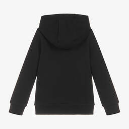 كينزو كيدز-سويتشيرت هودي قطن لون أسود للبنات | Childrensalon Outlet