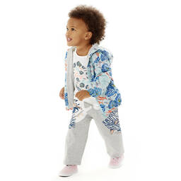 KENZO KIDS-Сине-коралловый дождевик для девочек | Childrensalon Outlet