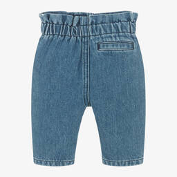 KENZO KIDS-Girls Blue Denim Boke Flower Jeans | Childrensalon Outlet
