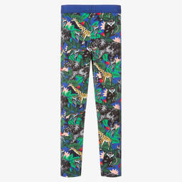KENZO KIDS-Girls Blue Jungle Leggings | Childrensalon Outlet