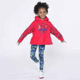 KENZO KIDS-Girls Blue Jungle Leggings | Childrensalon Outlet