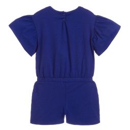 KENZO KIDS-Girls Blue Tiger Playsuit | Childrensalon Outlet