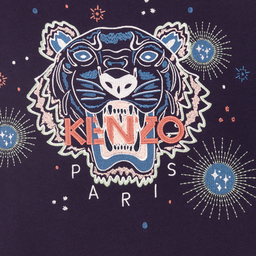 KENZO KIDS-Синий свитшот с тигром для девочек | Childrensalon Outlet