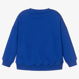 KENZO KIDS-Синий свитшот с тигром для девочек | Childrensalon Outlet