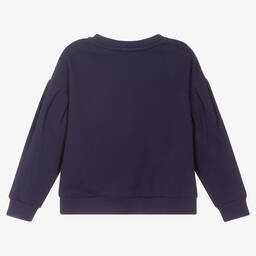 KENZO KIDS-Синий свитшот с тигром для девочек | Childrensalon Outlet