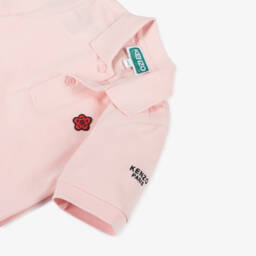 KENZO KIDS-Girls Blush Blossom Polo Top | Childrensalon Outlet