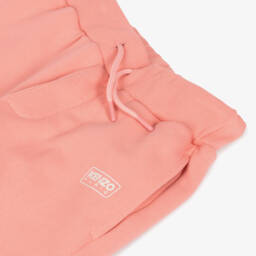 KENZO KIDS-Girls Cotton Logo Joggers in Pink | Childrensalon Outlet