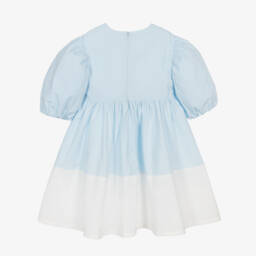 KENZO KIDS-Girls Embrace Blue Sunflower Frock | Childrensalon Outlet