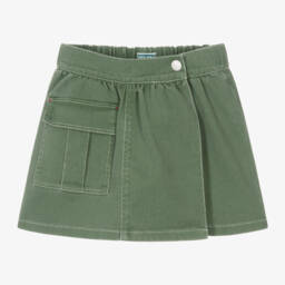 KENZO KIDS-Girls Emerald Stretch Denim Skort | Childrensalon Outlet