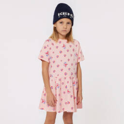 KENZO KIDS-Girls Floral Cotton Jersey Dress | Childrensalon Outlet